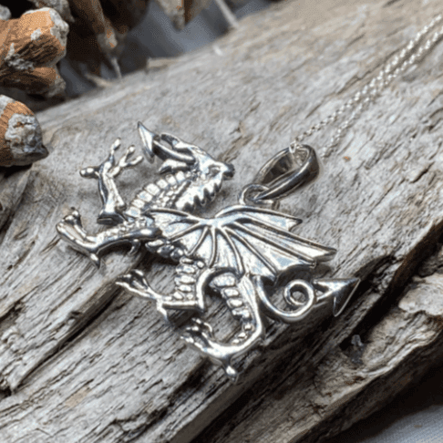 Welsh Dragon Necklace - 18