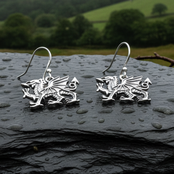 Welsh Dragon Earrings