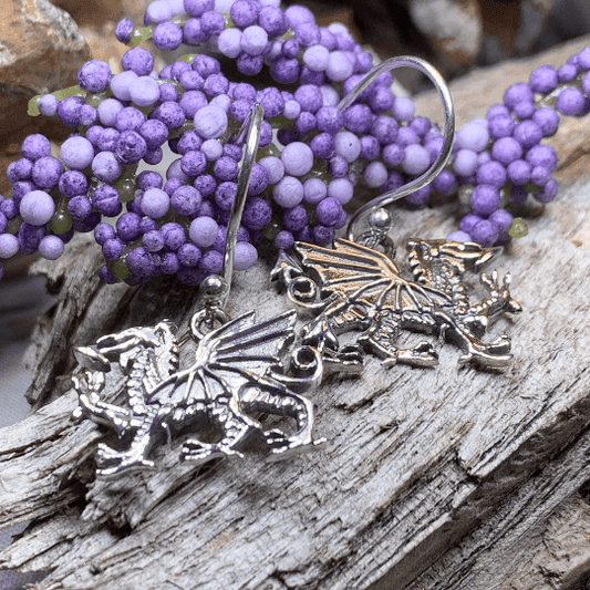 Welsh Dragon Earrings - 