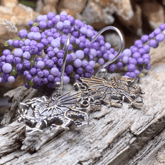 Welsh Dragon Earrings - 