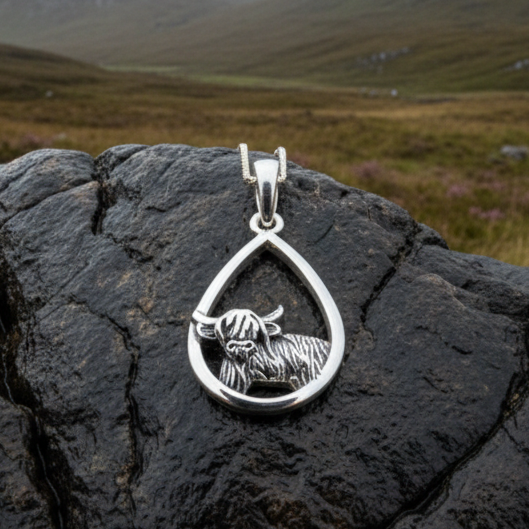 Little Hamish Highland Cow Necklace