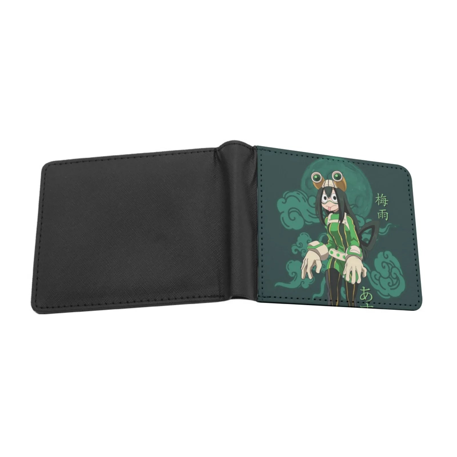 Tsuyu ? ? Asui ? Waifu Men's Wallet Pu Leather Wallet Multifunction Credit Card Purse Tsuyu Asui Asui Tsuyu Asui Tsuyu Froppy