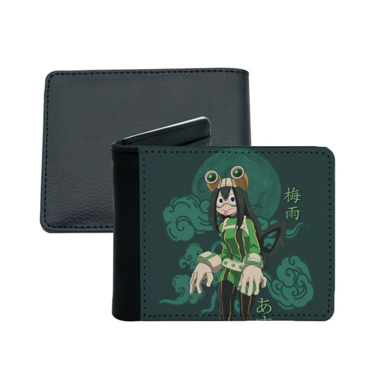 Tsuyu ? ? Asui ? Waifu Men's Wallet Pu Leather Wallet Multifunction Credit Card Purse Tsuyu Asui Asui Tsuyu Asui Tsuyu Froppy