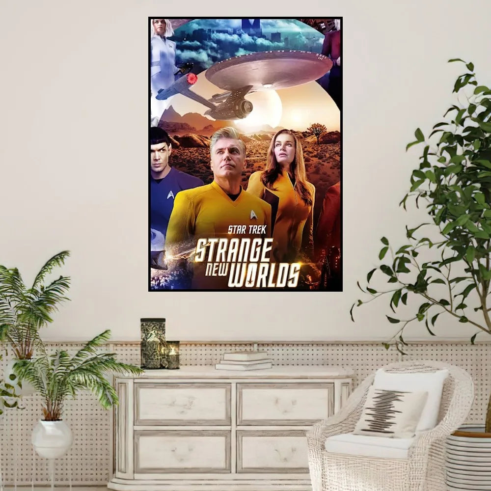 TV S-Star T-Trek S-Strange N-New W-Worlds Poster Home Prints Wall Painting Bedroom Living Room Decoration Office