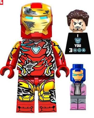 Iron Man Battle Damaged Custom Minifig - 