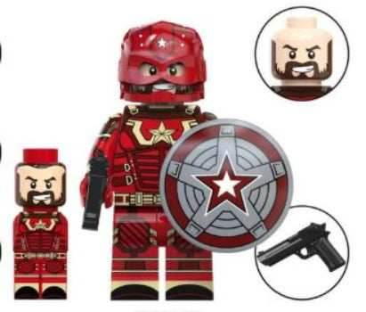 Red Super Soldier Minifigure - 