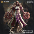 Tyria Ravensong, Dark Sorcereress (Female Human Sorcerer) - 32mm Scale