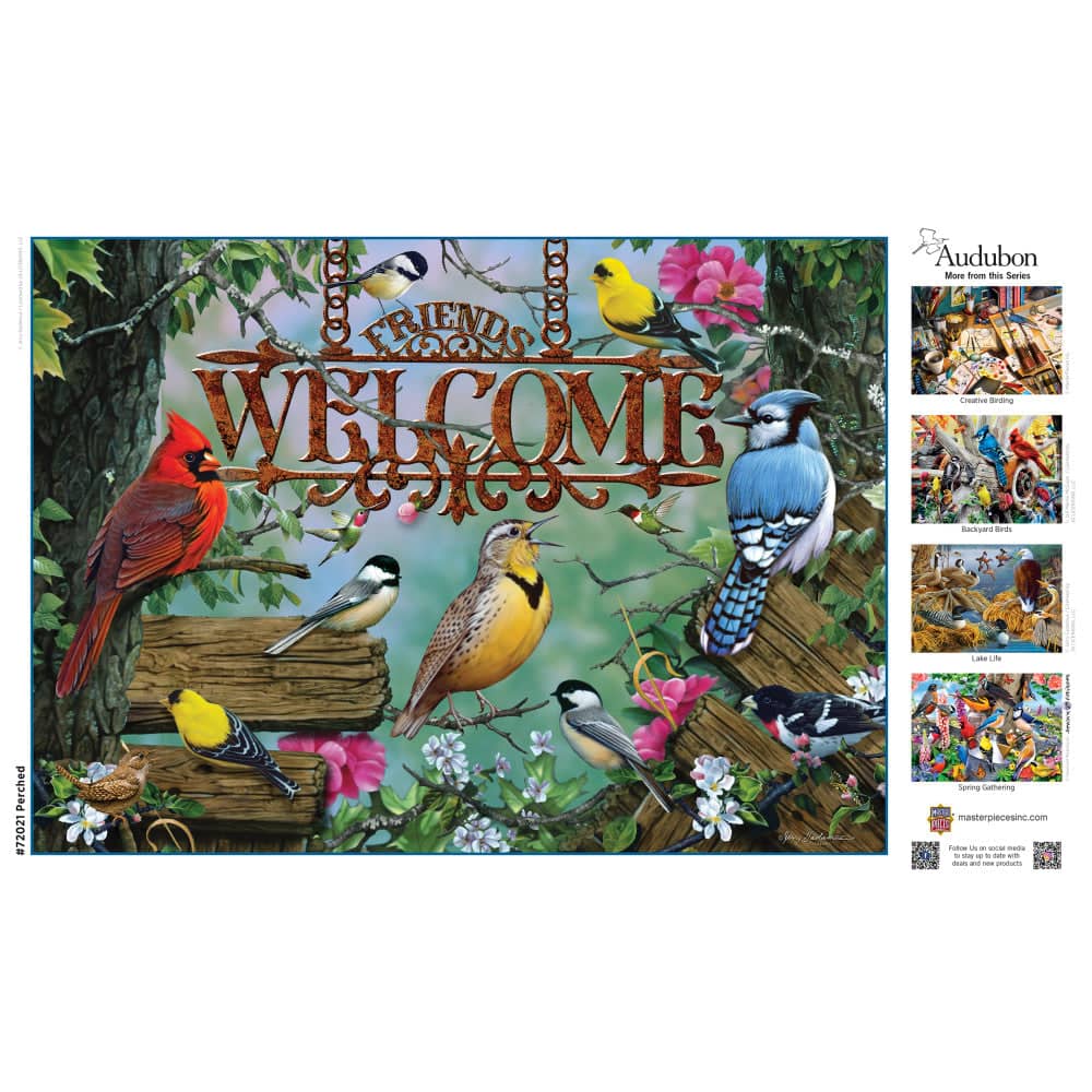 Audubon - Perched 1000 Piece Jigsaw Puzzle