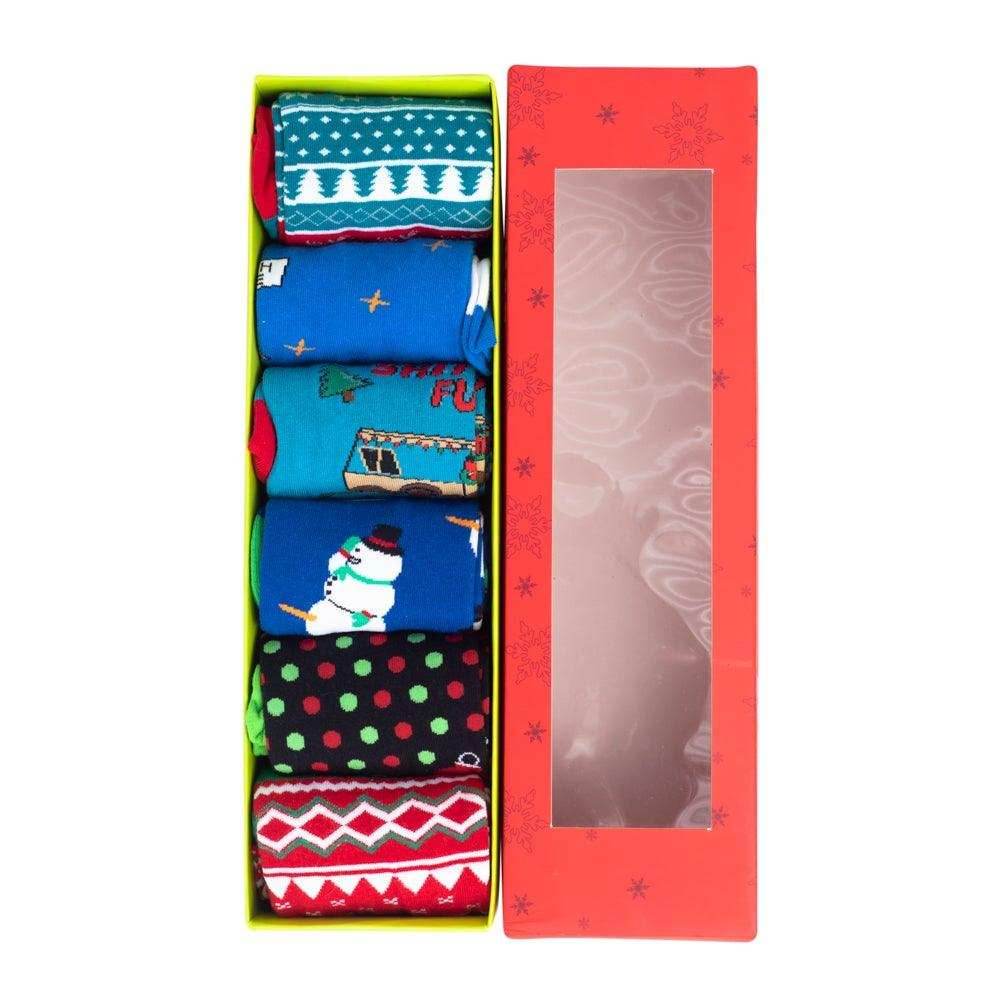 Ugly Christmas Sock 6-Pack - 