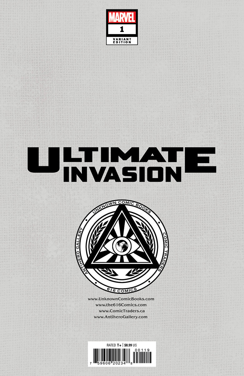 Ultimate Invasion #1 Unknown Comics Davide Paratore Exclusive Virgin Var (06/21/2023)