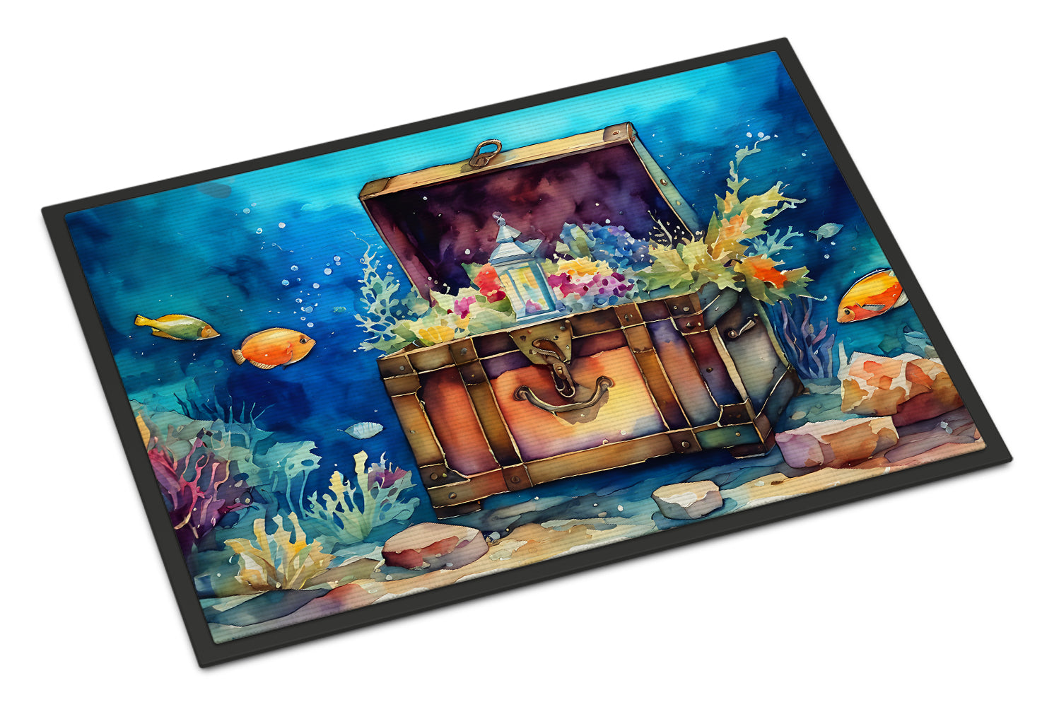 Under the sea Treasure Chest  Doormat 24x36in