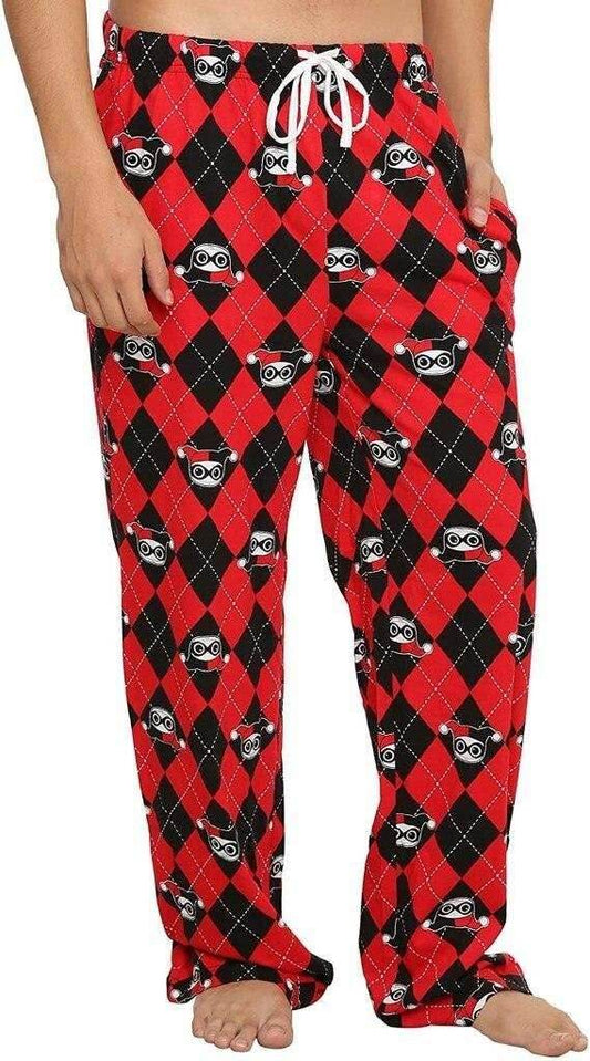 Undergirl Harley Quinn Argyle All Over Print Lounge Pants - XS