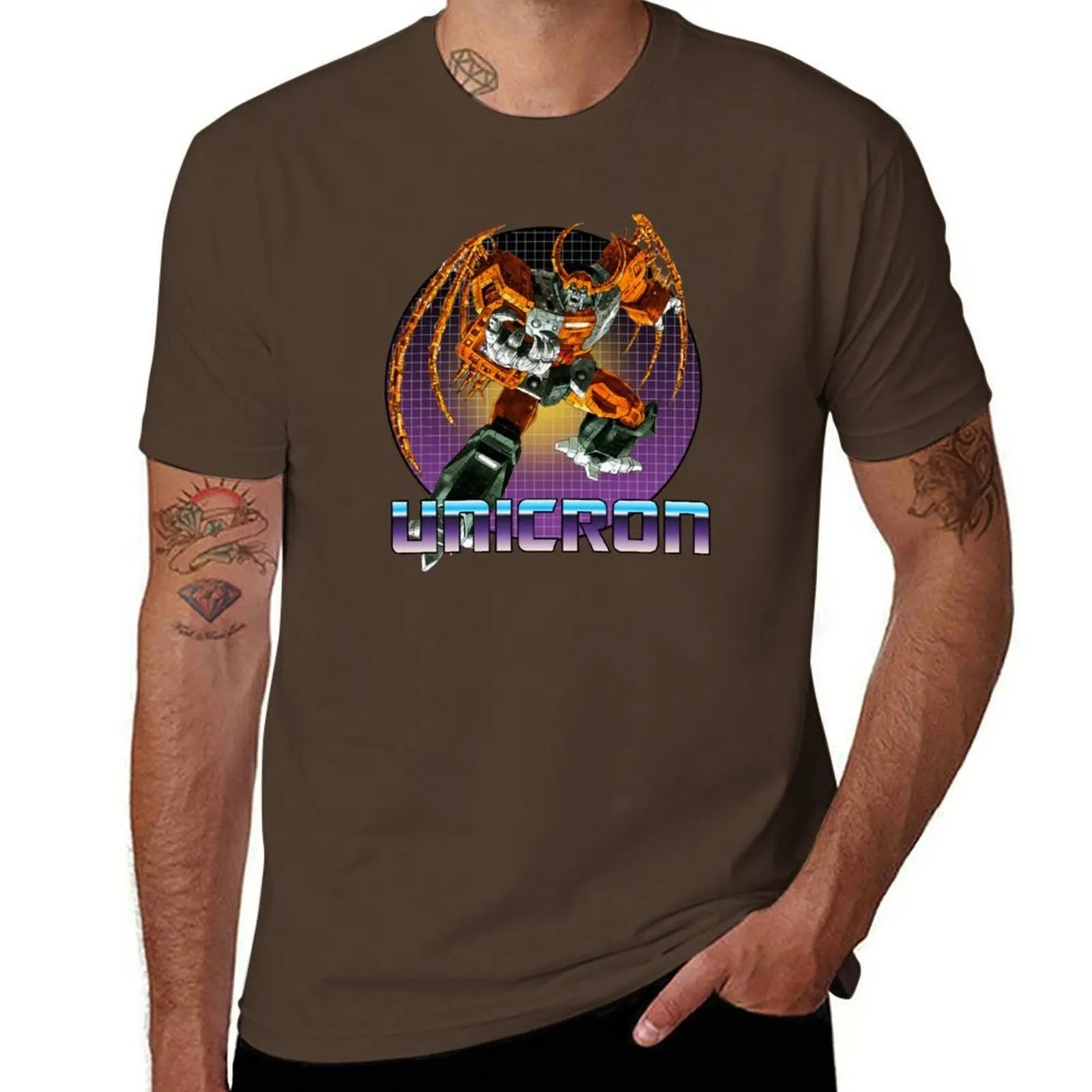 Unicron Decepticon Transformer G1 V2 T-Shirt customizeds customs design your own for a boy shirts graphic tees Men's clothing