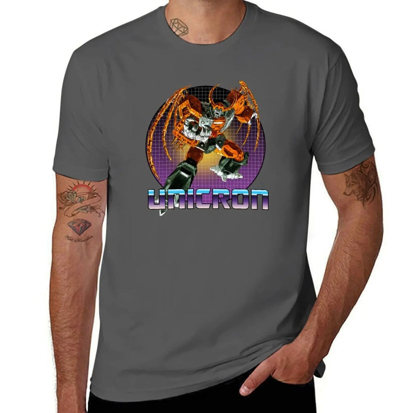 Unicron Decepticon Transformer G1 V2 T-Shirt customizeds customs design your own for a boy shirts graphic tees Men's clothing