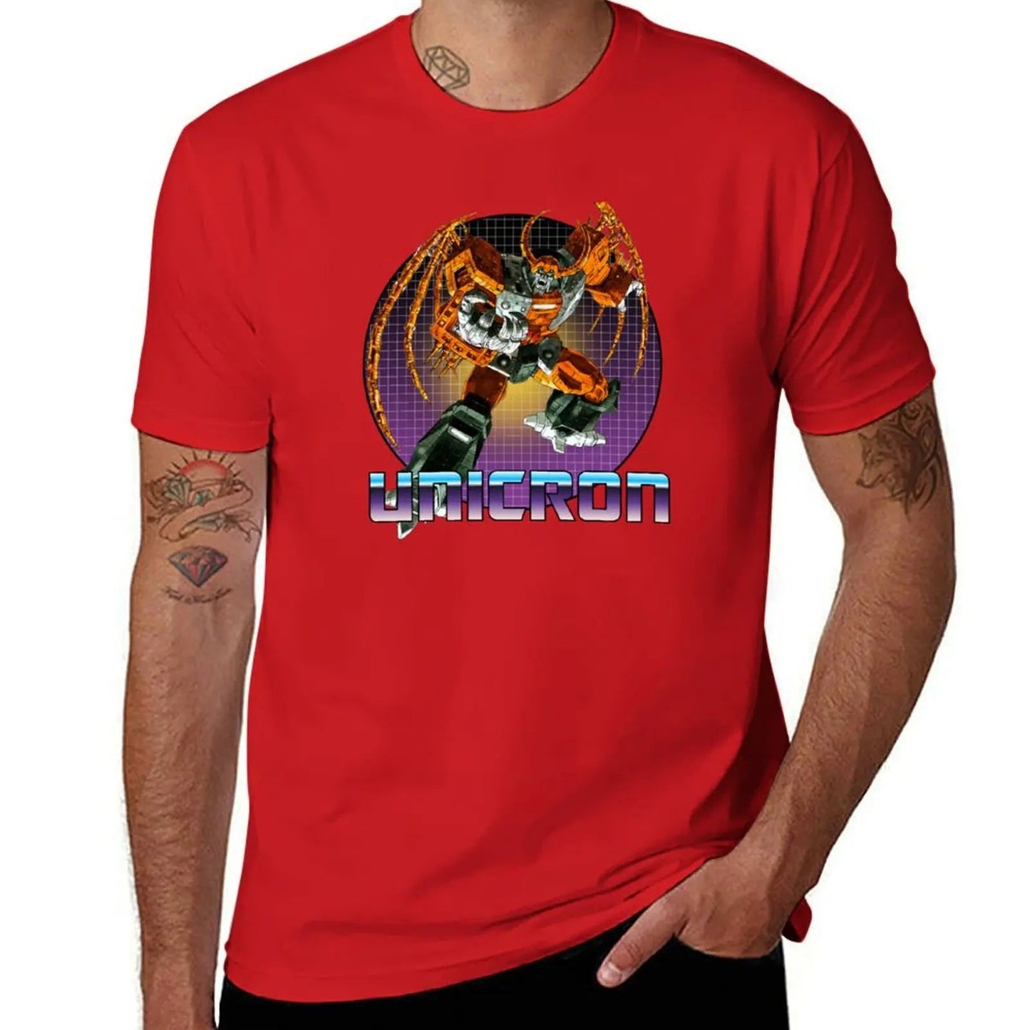 Unicron Decepticon Transformer G1 V2 T-Shirt customizeds customs design your own for a boy shirts graphic tees Men's clothing