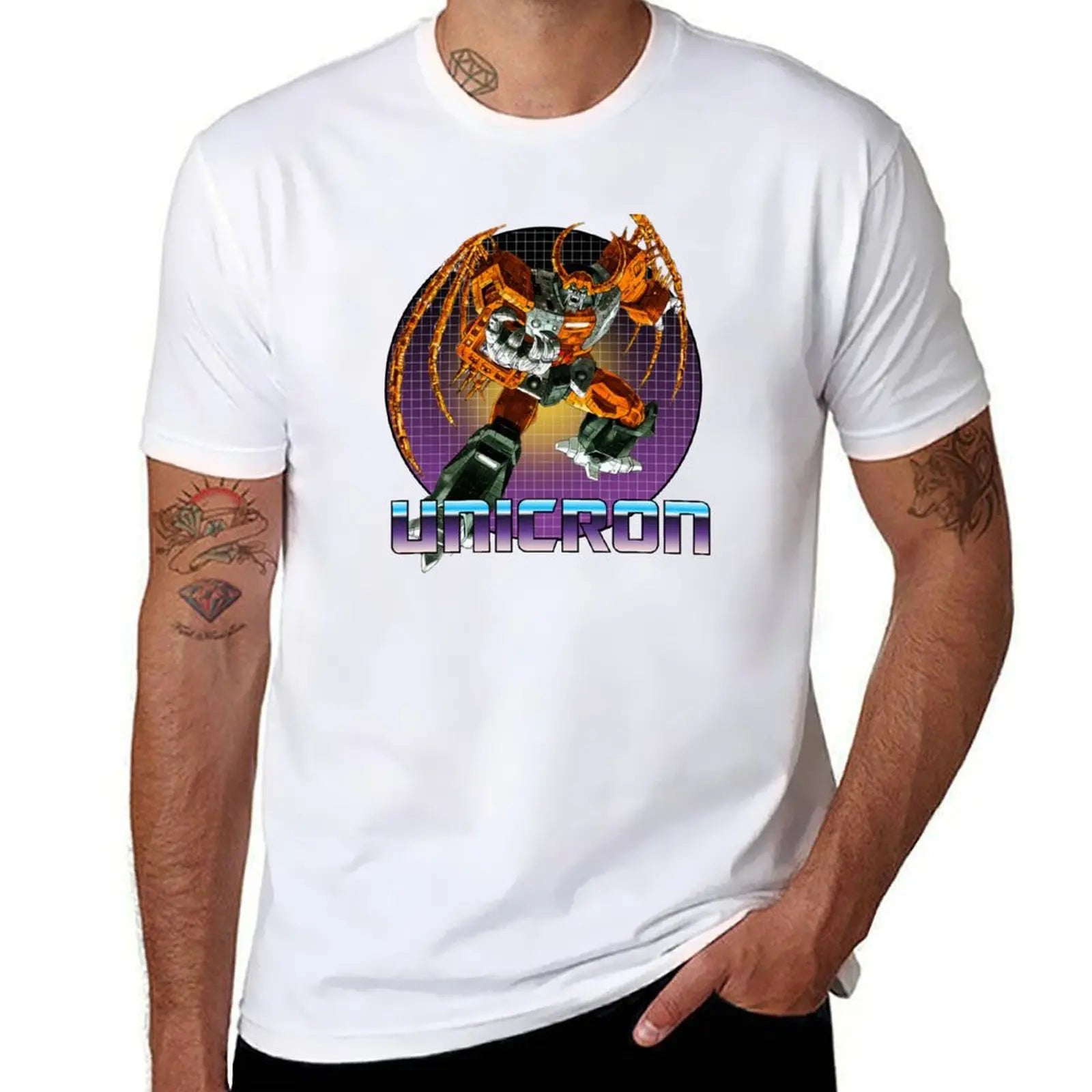 Unicron Decepticon Transformer G1 V2 T-Shirt customizeds customs design your own for a boy shirts graphic tees Men's clothing