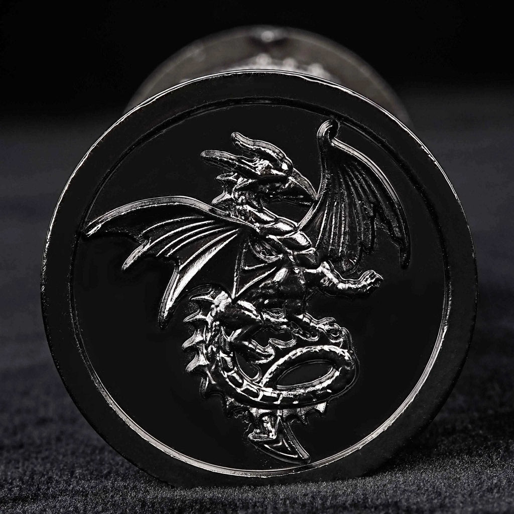 Unique dice tower spinner: black cylinder multi-layer rotating metal dnd dice + red numbers