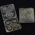 Unique Metal Foldable Dice Box with Magnets 7 in 1 Roulette DND Dice Spinner