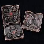 Unique Metal Foldable Dice Box with Magnets 7 in 1 Roulette DND Dice Spinner