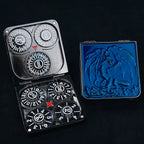 Unique Metal Foldable Dice Box with Magnets 7 in 1 Roulette DND Dice Spinner