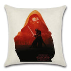Unique Style Throw Pillow Cover Robot pattern Polyester Linen Cushion cover Decoration For Home House Party Chair Sofa Gift Cute Adorable Cartoon Robot Waving with Robotic Dog Friend Throw Pillow Cover Case Decorative Cushion For Couch Bed