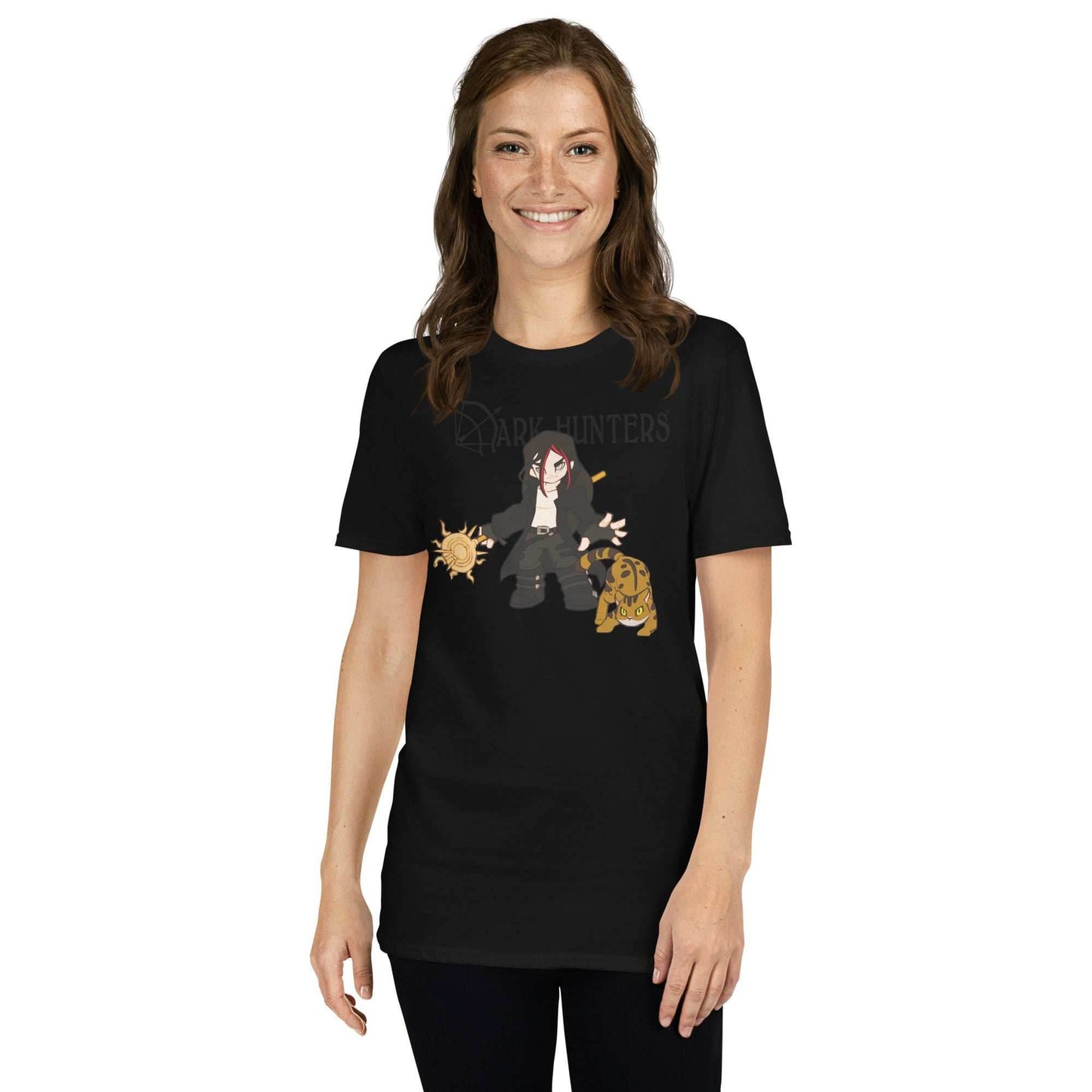 Acheron Dark-Hunter Gray Logo Short-Sleeve Unisex T-Shirt - Black / S