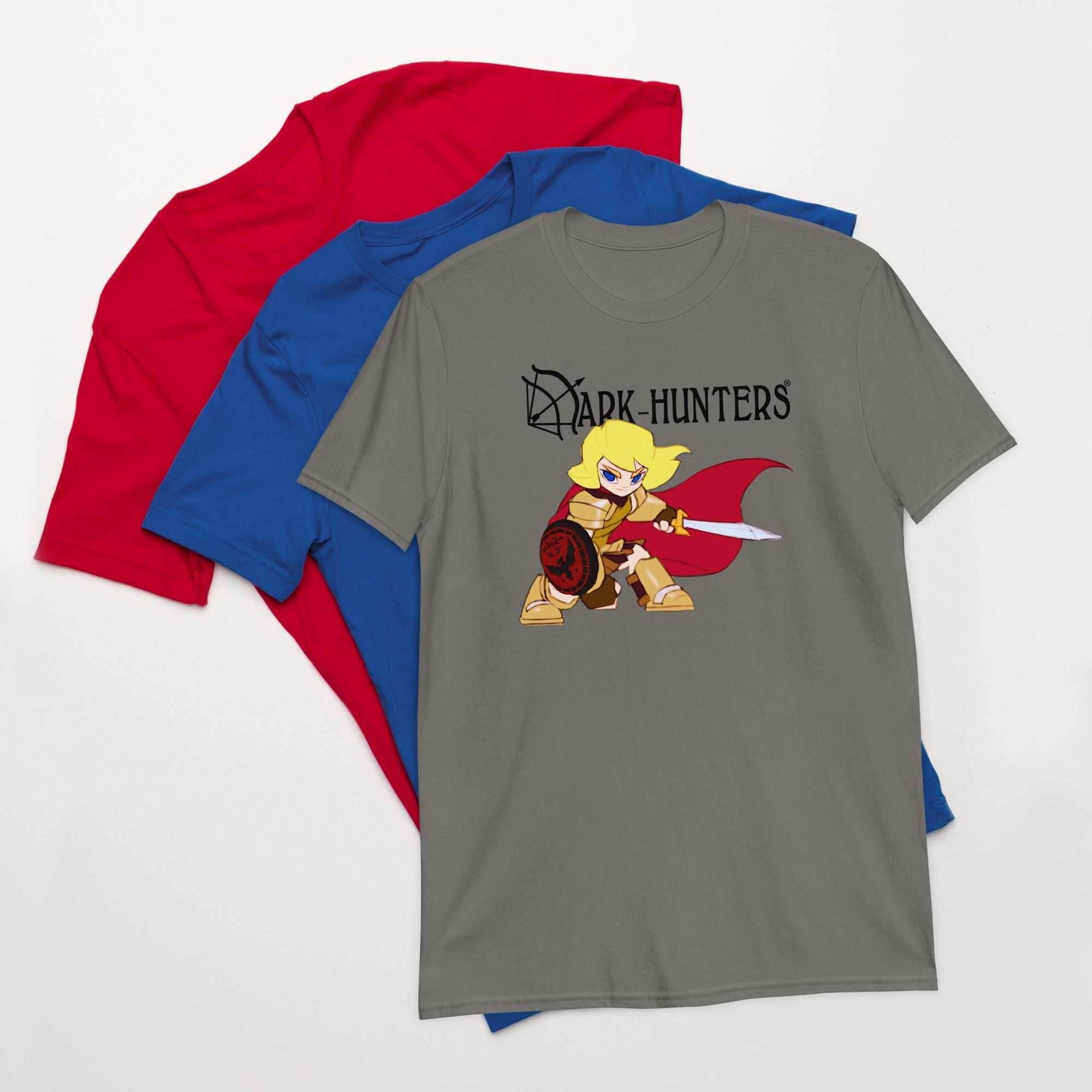 Styxx Dark-Hunter Black Logo Short-Sleeve Unisex T-Shirt - Charcoal / S
