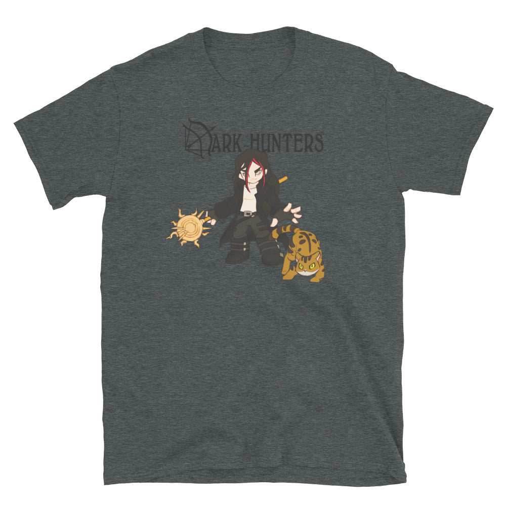 Acheron Dark-Hunter Black Logo Short-Sleeve Unisex T-Shirt - Dark Heather / S