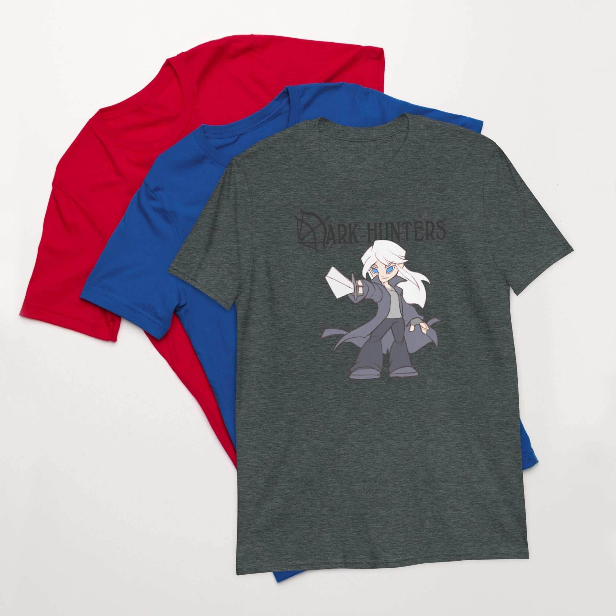 Urian Dark-Hunter Black Logo Short-Sleeve Unisex T-Shirt - Dark Heather / S