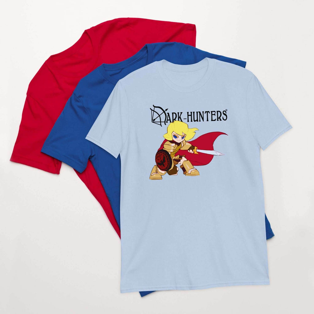 Styxx Dark-Hunter Black Logo Short-Sleeve Unisex T-Shirt - Light Blue / S