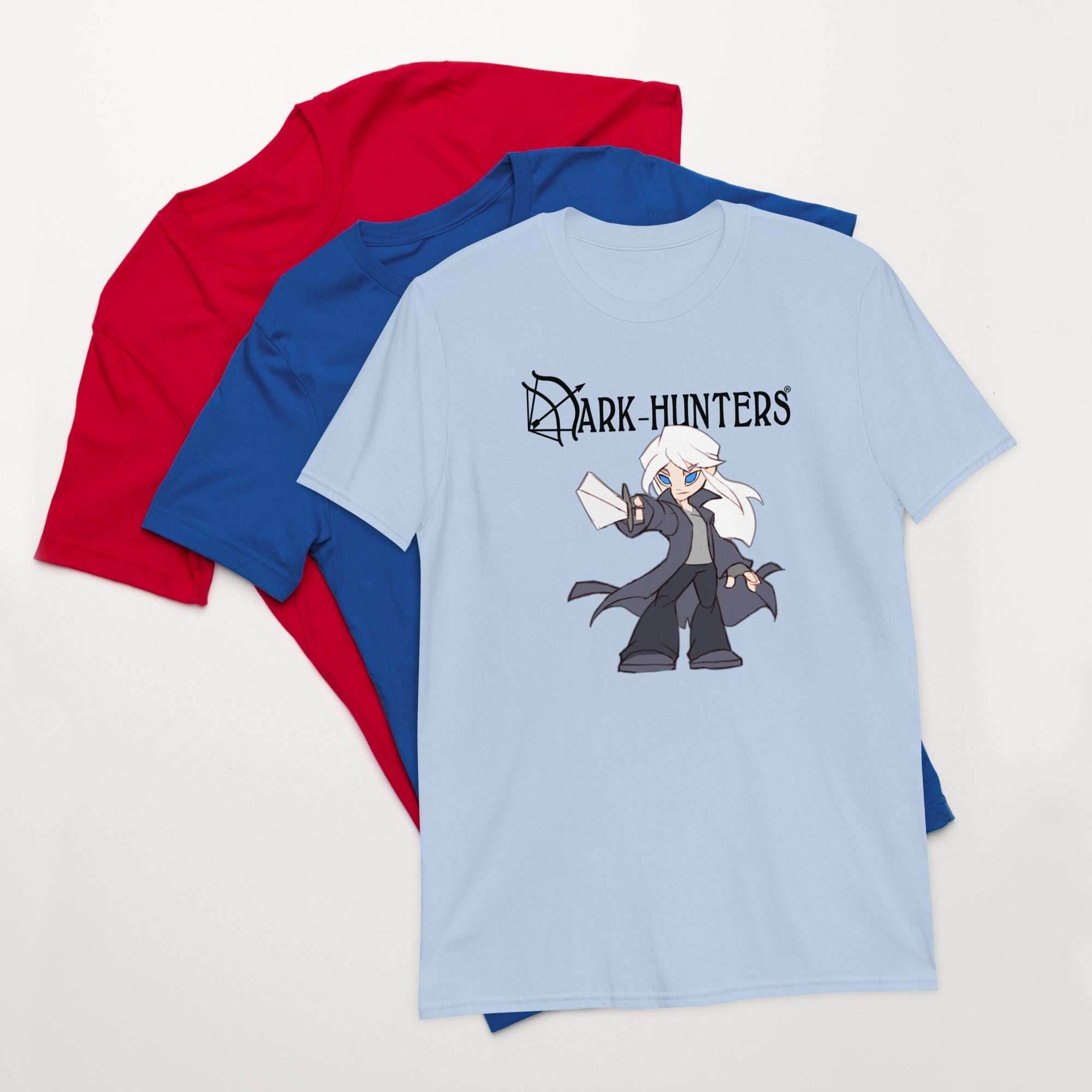 Urian Dark-Hunter Black Logo Short-Sleeve Unisex T-Shirt - Light Blue / S
