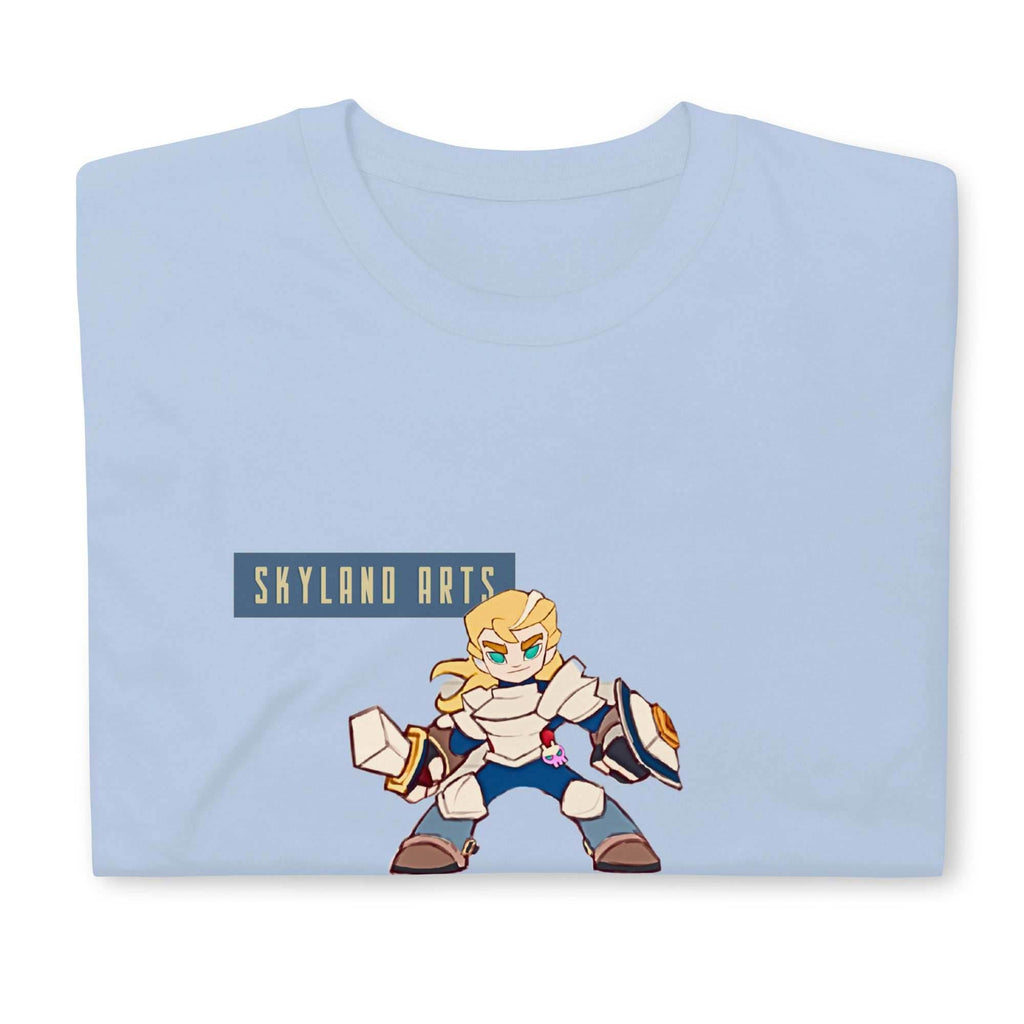 Skyland Arts Intrepid Fighter short-Sleeve Unisex T-Shirt - Light Blue / S