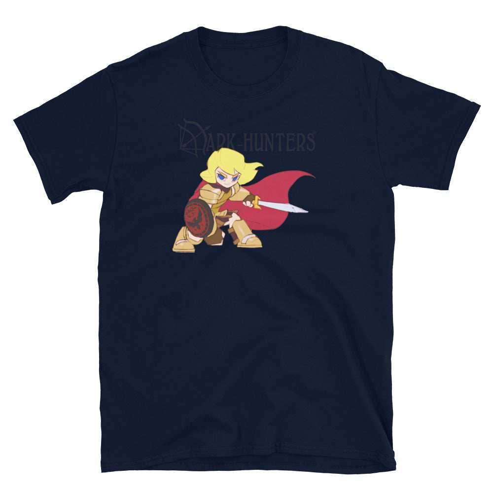 Styxx Dark-Hunter Gray Logo Short-Sleeve Unisex T-Shirt - Navy / S