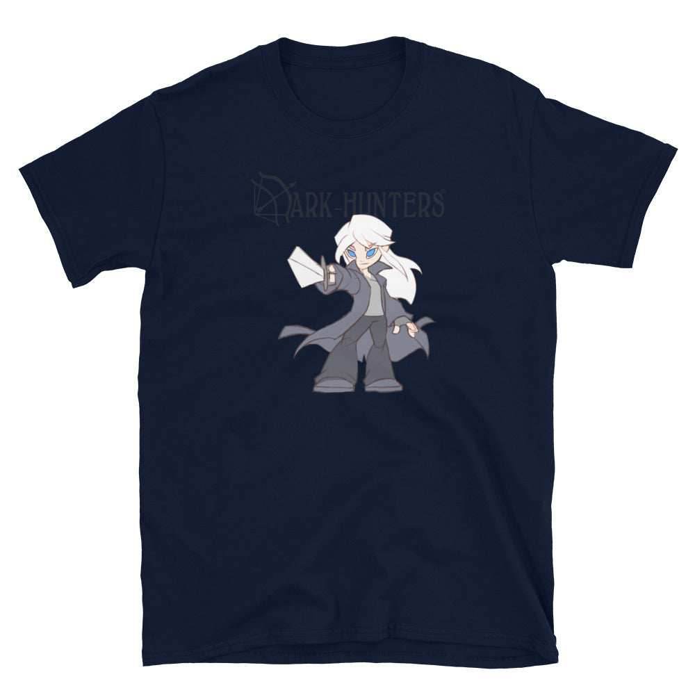 Urian Dark-Hunter Gray Logo Short-Sleeve Unisex T-Shirt - Navy / S