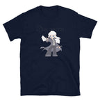 Urian Dark-Hunter Gray Logo Short-Sleeve Unisex T-Shirt - Navy / S
