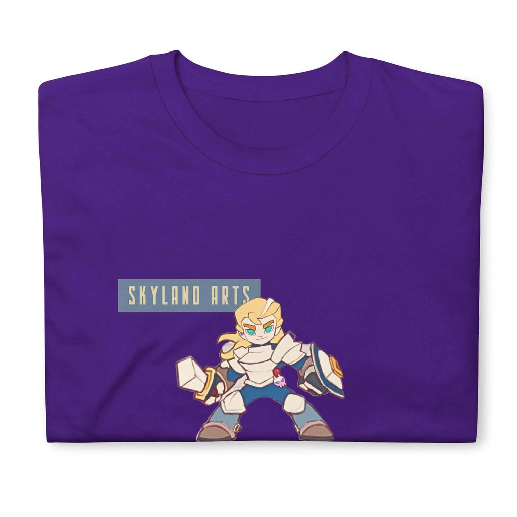 Skyland Arts Intrepid Fighter short-Sleeve Unisex T-Shirt - Purple / S