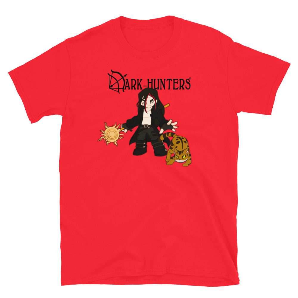 Acheron Dark-Hunter Black Logo Short-Sleeve Unisex T-Shirt - Red / S
