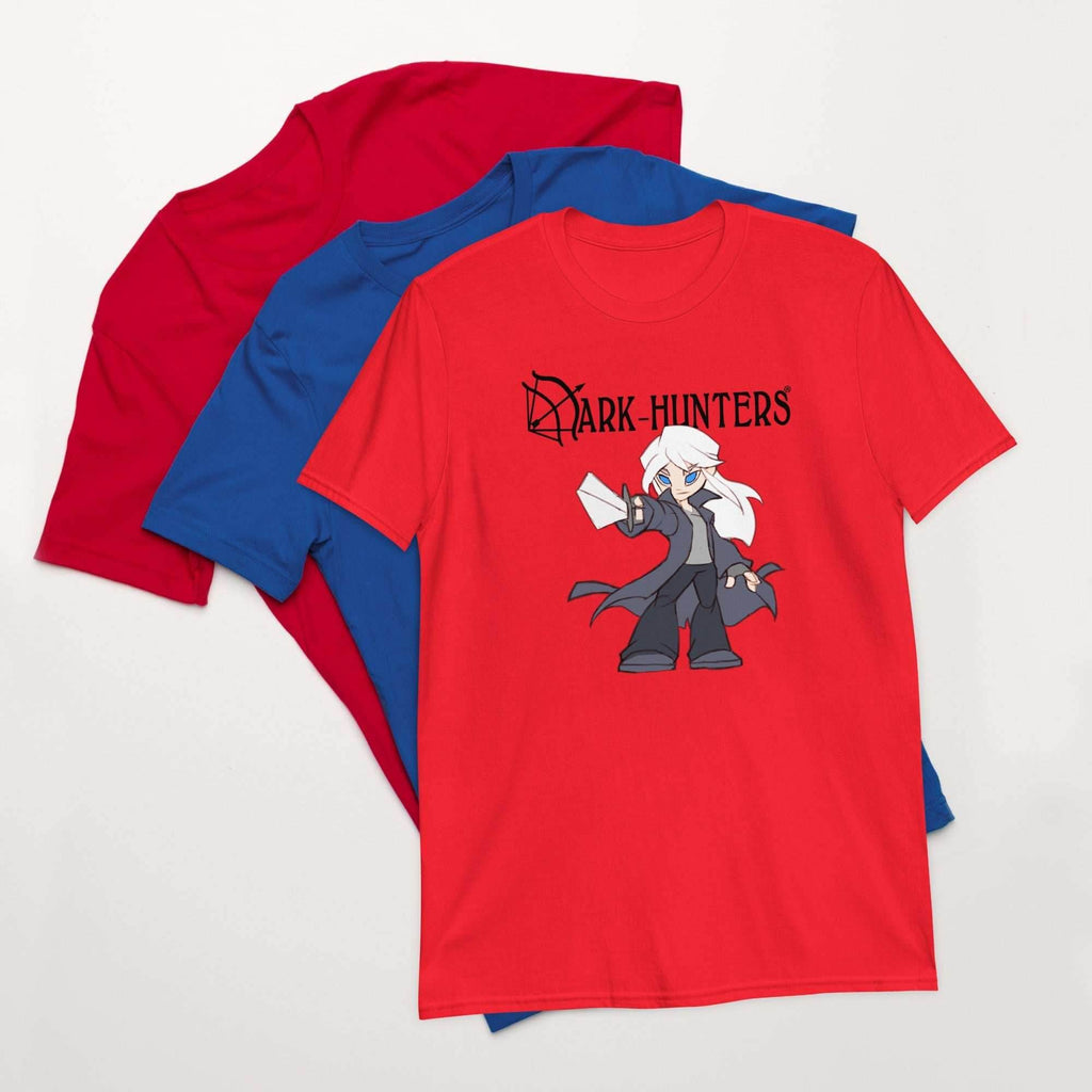 Urian Dark-Hunter Black Logo Short-Sleeve Unisex T-Shirt - Red / S