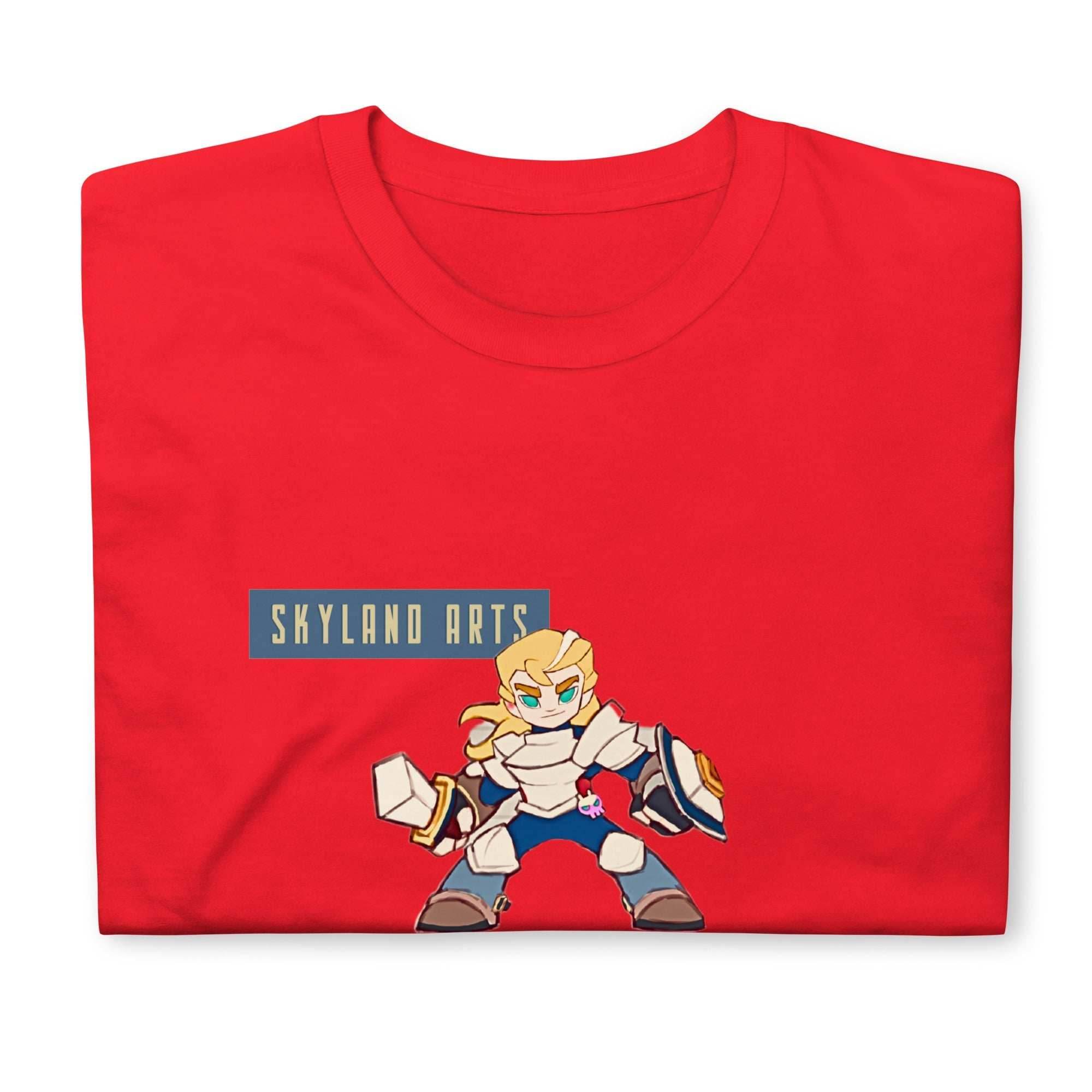 Skyland Arts Intrepid Fighter short-Sleeve Unisex T-Shirt - Red / S