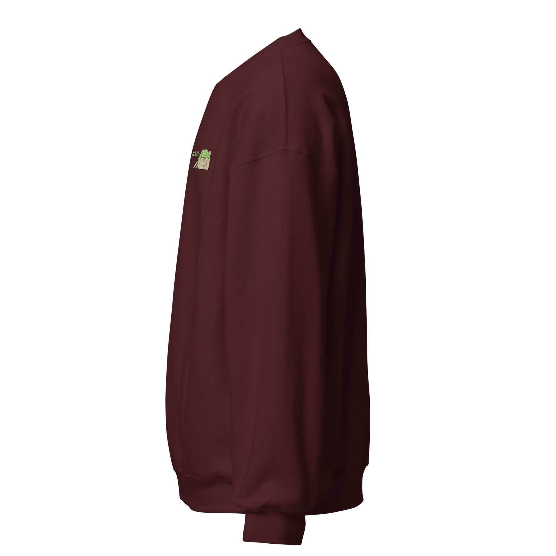 Zoro X Kitty Anime Crewneck Sweatshirt - Black / S