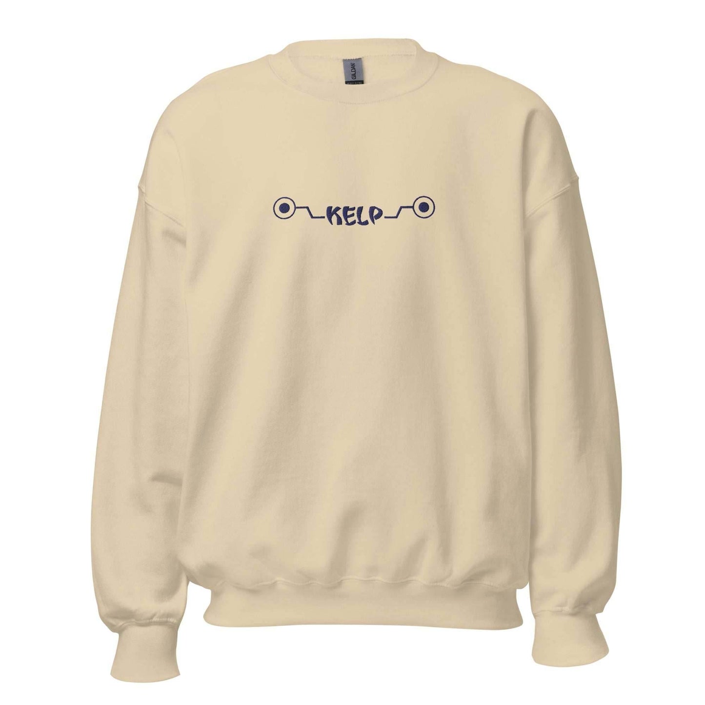 Inumaki Kelp Cursed Speech Anime Embroidered Crewneck Sweatshirt - Sand / S