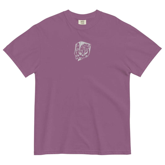 ROOM! Heart Shambles Trafalgar Embroidered Comfort Colors® Anime Shirt - Purple / S