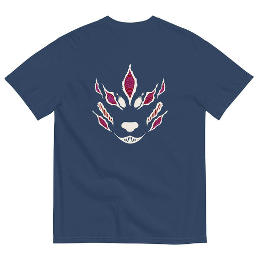 Fox Devil Aki Embroidered Comfort Colors® Chainsaw Anime Shirt WT - Navy / S