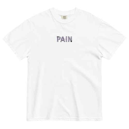 Pain Embroidered Comfort Colors® Unisex Anime Tee - White / S