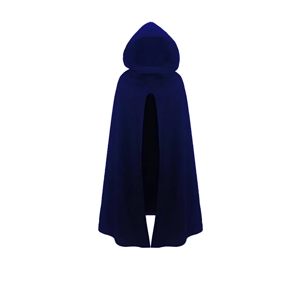 Unisex Halloween Costume Hooded Cape Renaissance Witch Archer Cloak Medieval  Rangers Hunter Cosplay Props Adult