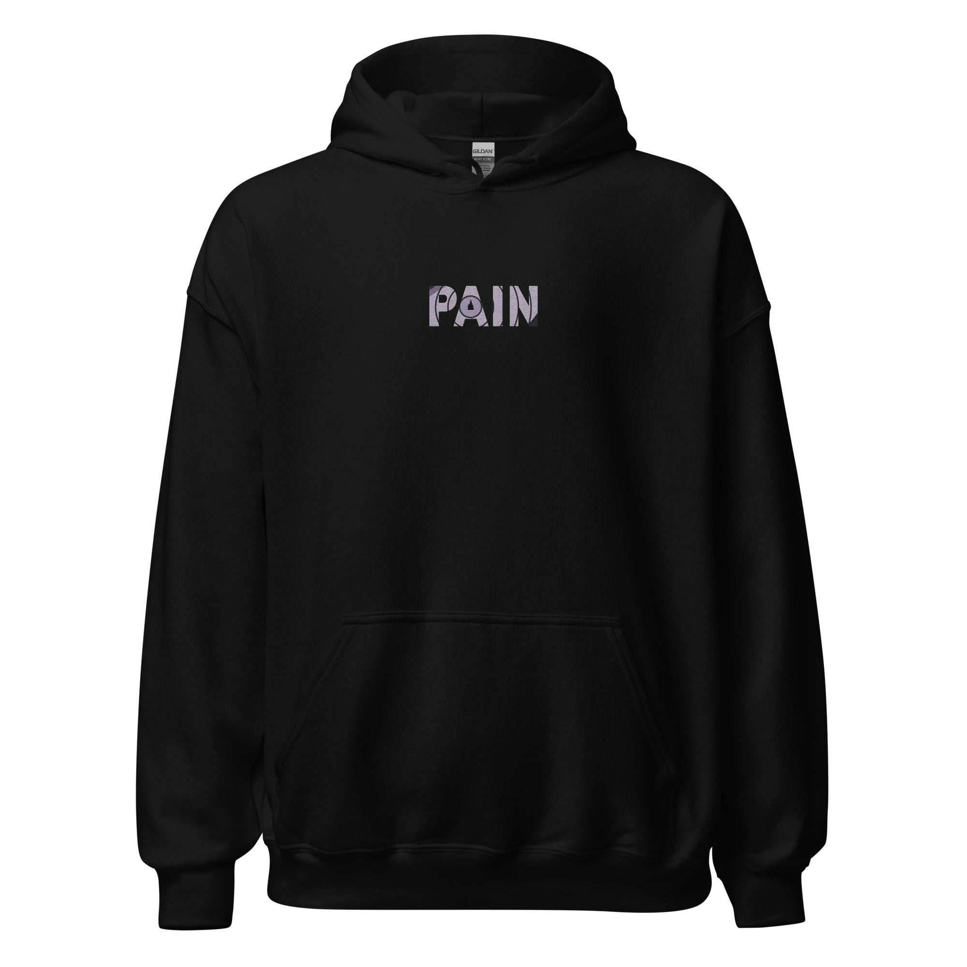 PAIN Embroidered Hoodie - Black / S