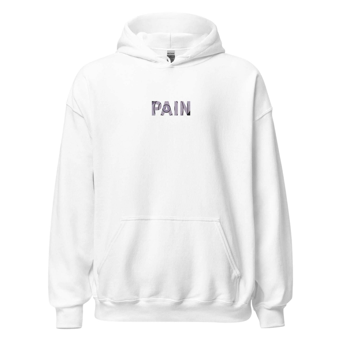 PAIN Embroidered Hoodie - White / S