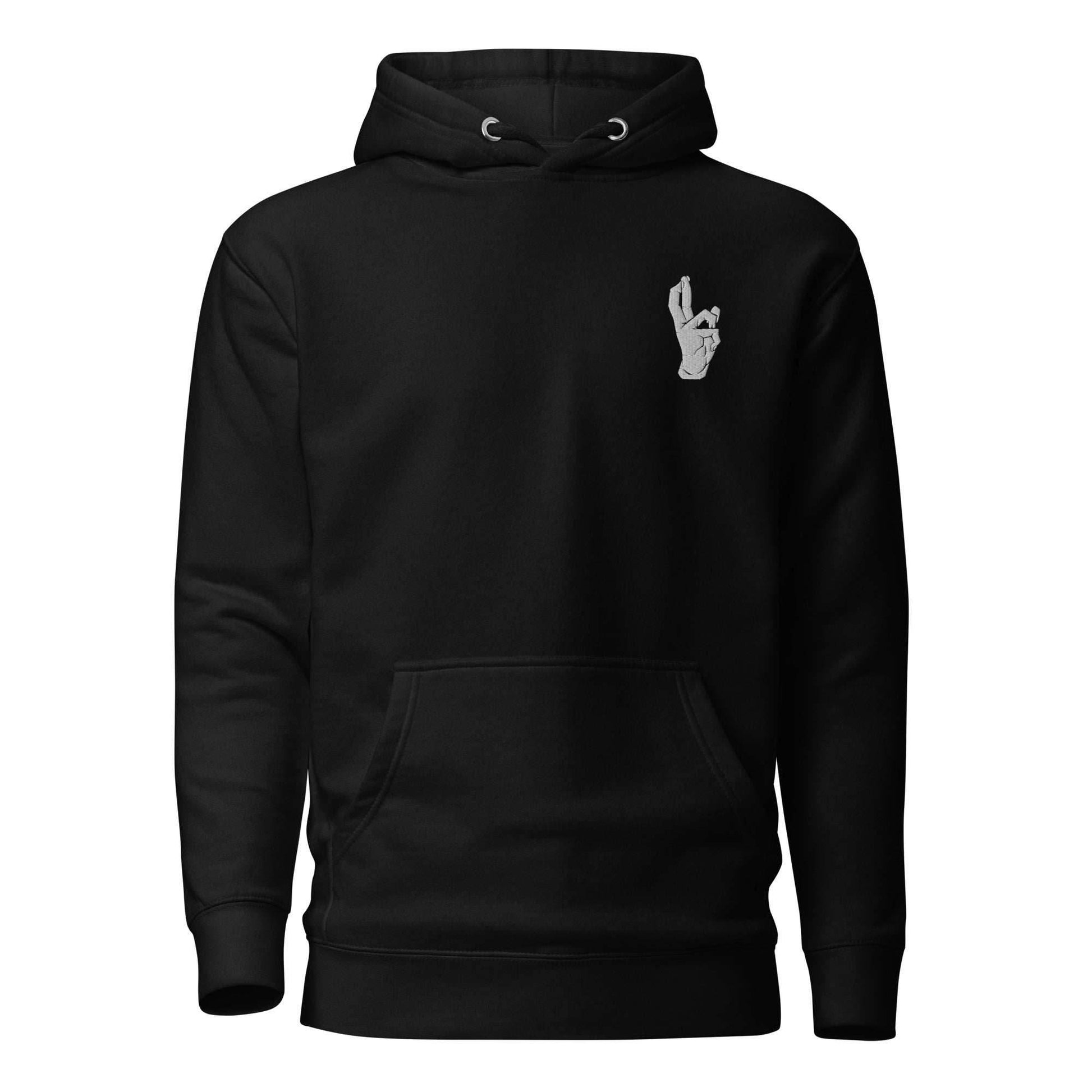 Domain Expansion Anime Embroidered Premium Hoodie - Black / S