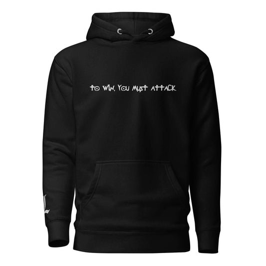 L Attack Embroidered Premium Hoodie - Black / S