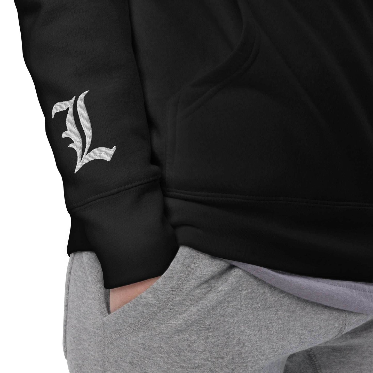 L Attack Embroidered Premium Hoodie - Black / S